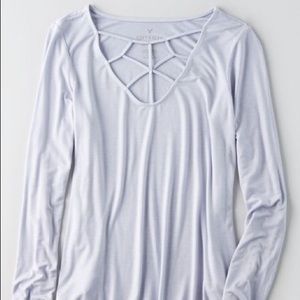 American Eagle Outfitters Long Sleeve Top